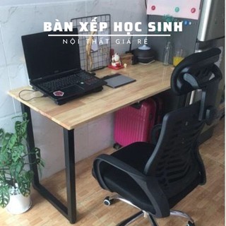 Bàn Làm Việc Kích Thước 50cm x 100 cm x Cao 75cm Chân Sắt Gấp Xếp Thông Minh