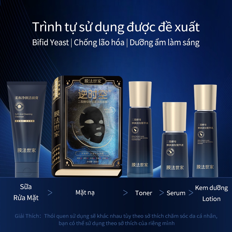 MASK FAMILY Mặt nạ chống lão hóa men Bifid dưỡng ẩm làm sáng chăm sóc da mặt 30ml