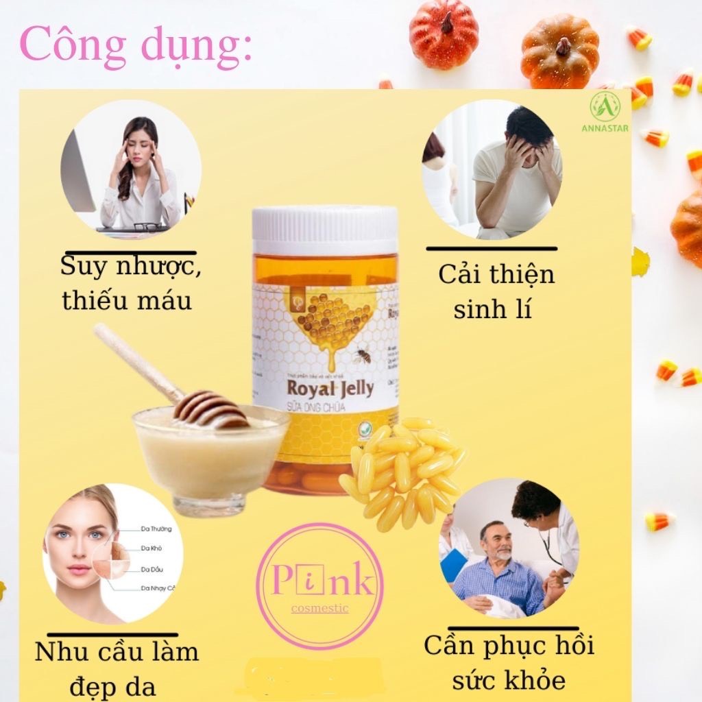 Viên Uống Sữa Ong Chúa ROYAL JELLY Moomery Hộp 100v