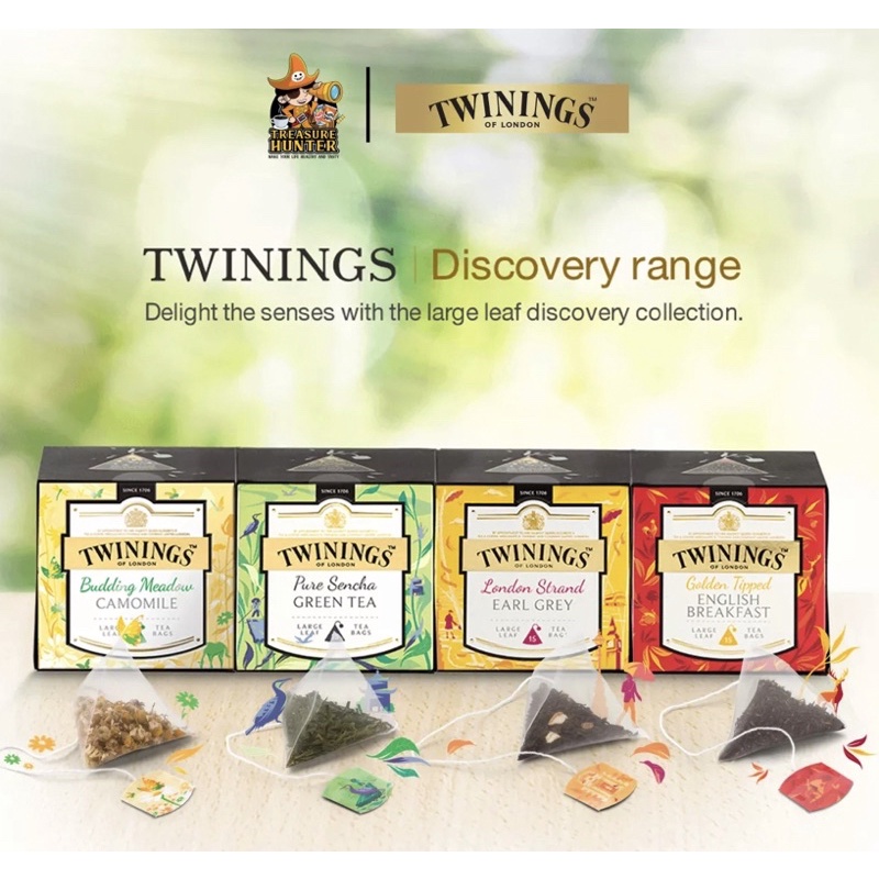 Trà Twinings hộp thiếc 5 loại London 50g,100g, 200g- Anh
