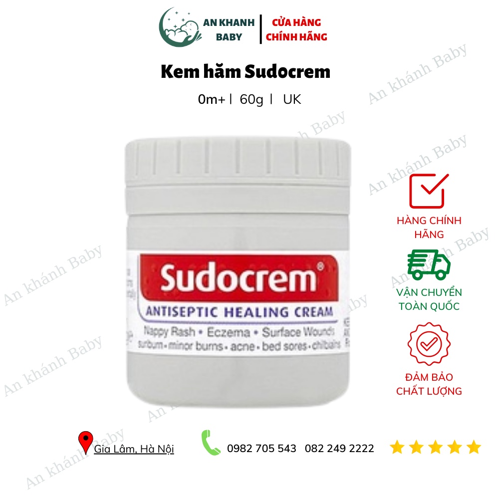 Kem hăm Sudocrem, Kem Hăm Sudocream, kem chống hăm, kem hăm tã cho bé sơ sinh [date t3/2025]