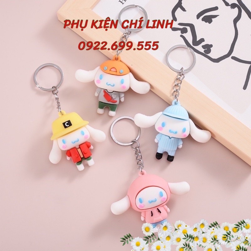 Móc Khoá Thỏ Trắng Mặc Áo Cute_ M32