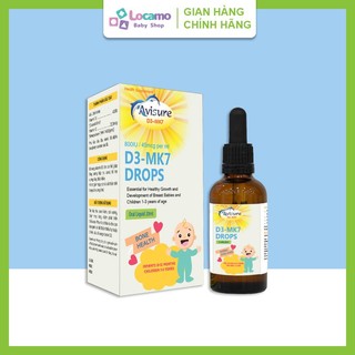 Siro Avisure D3 MK7 Drops Bổ sung Vitamin d3 k2 canxi cho bé giúp xương răng chắc khỏe