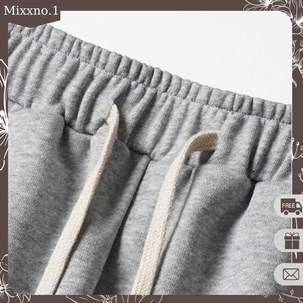 Quần Thun Trơn Nam Nữ Ống Xuông Dáng Dài Basic Chất Tổ Ong Dày Dặn Thời Trang Mixxno.1 QUAN NAM 131