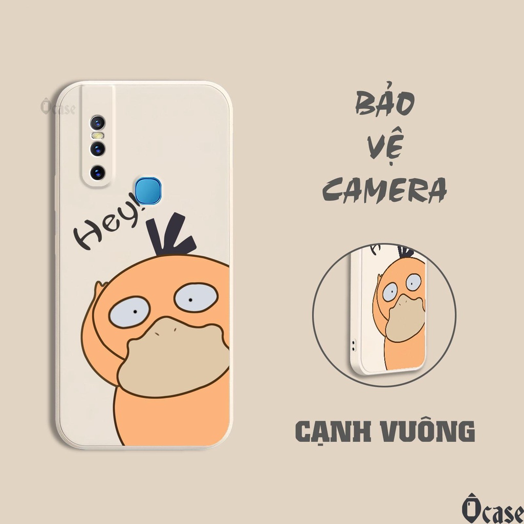 Ốp lưng Vivo V15 / V15 Pro in hình Mèo và Vịt vàng cạnh viền vuông có bảo vệ camera