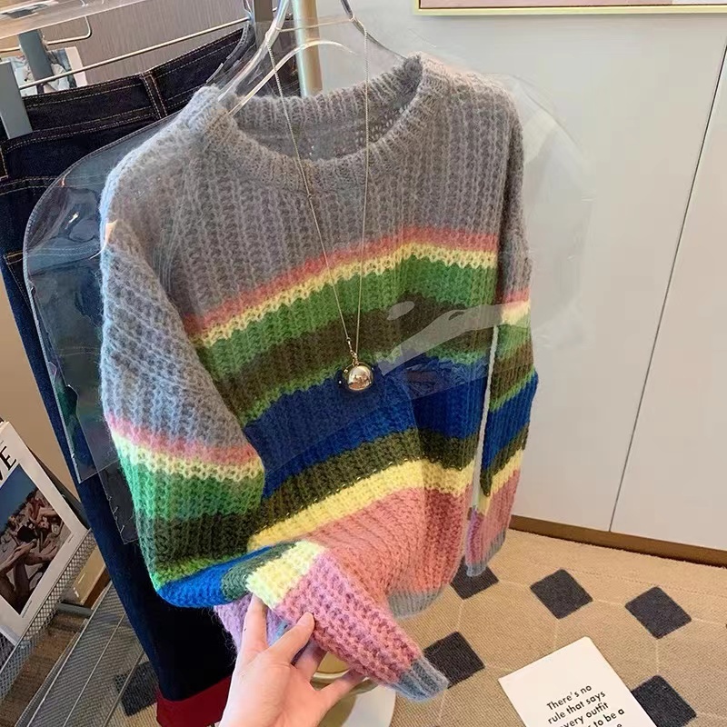 NRVP Áo Sweater Tay Dài Thiết Kế Mới Thời Trang Mùa Đông Theo Phong Cách Hàn Quốc Cho Nữ