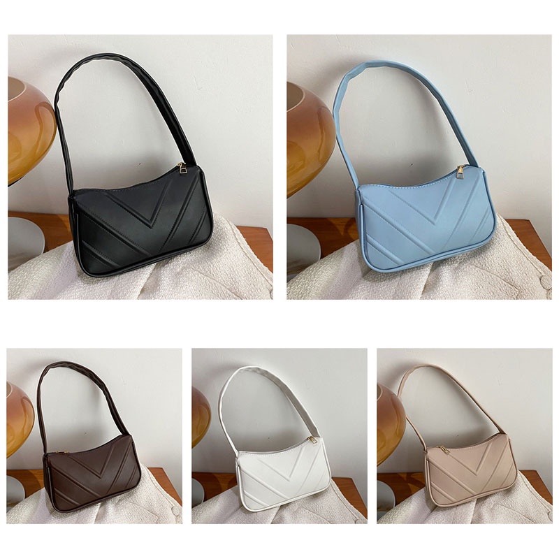 SUPERCUTE Túi Đeo Vai Màu Trơn Chất Liệu PU Cao Cấp Phong Cách Phương Tây Dễ Phối Đồ