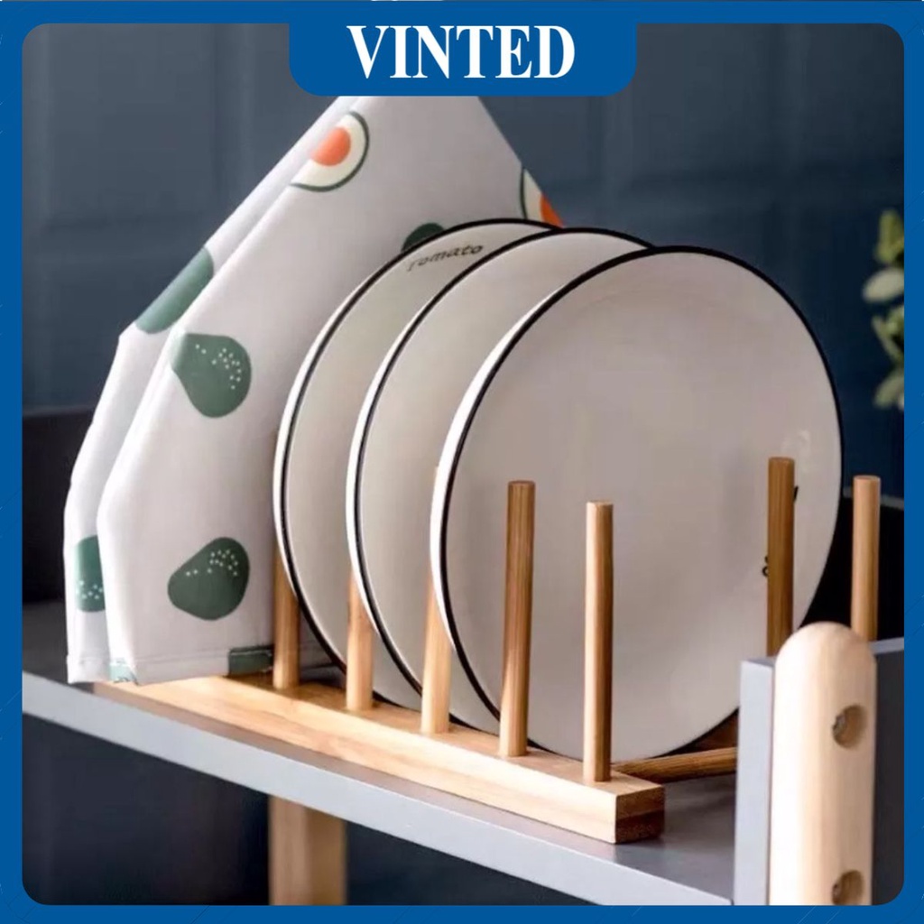 Giá Úp Cốc Chén, Để Sách Decor Bằng Gỗ Tre Tự Nhiên Tinh Tế - Nhã Nhặn