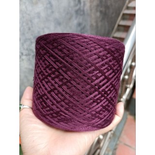 len AC pha Rayon màu đỏ,len Ac nhật, sét 500g