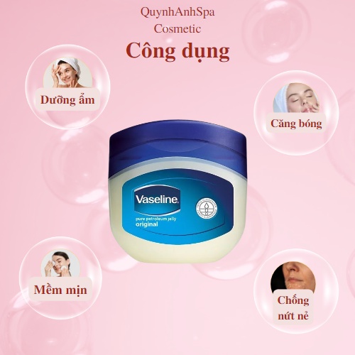 Sáp Dưỡng Ẩm Vaseline - Đa Năng Cho Môi Tay, Chân Dùng Được Cho Cả Mặt và Body Quynhanhspa20 100ml