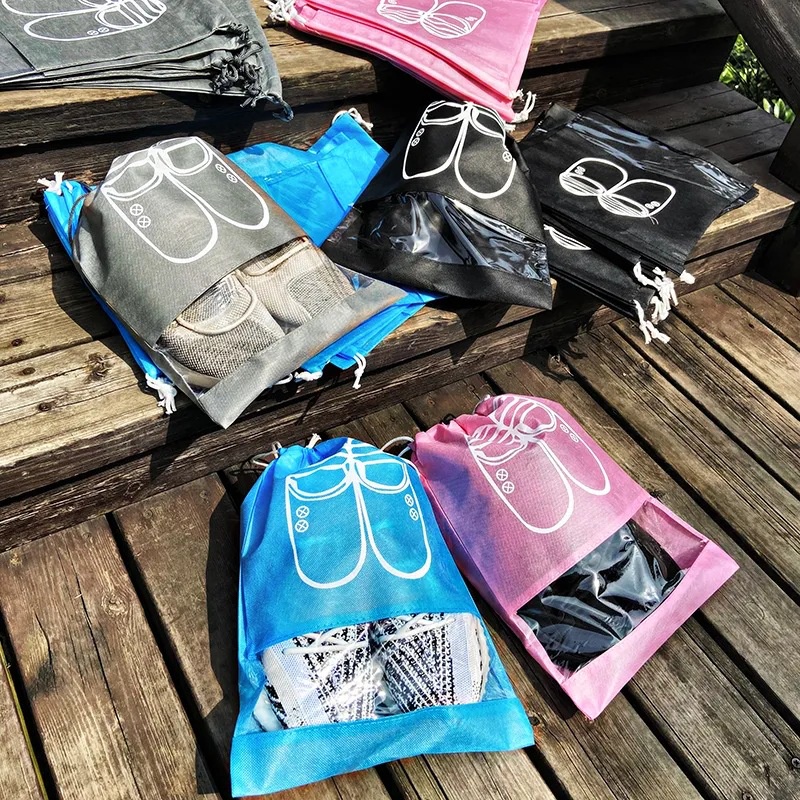 Túi Vải Đựng Giày Đá Bóng Đựng Giày Dép Du Lịch Dã Ngoại Dây Rút Chống Bụi Đa Năng MILLANA SHOP K160