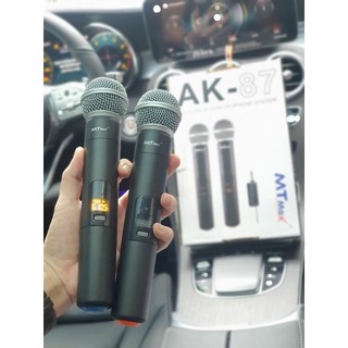 Micro karaoke không dây mtmax ak87 với 2 micro cao cấp