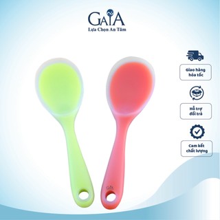 Muỗng múc cơm/Xới cơm chắc tay bằng silicon chịu nhiệt chống dinh