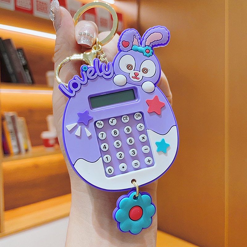 Hoạt Hình Móc Khóa Hình Chú Gấu Và Máy Tính Đáng Yêu