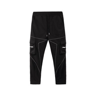Quần Kaki đen sọc chéo túi hộp Amand QK004