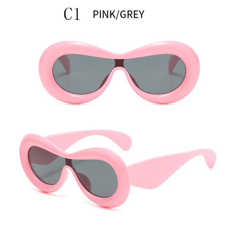 Kính Mát Hình Dạng Lõm One Piece Y2K Vui Nhộn Cho Nữ