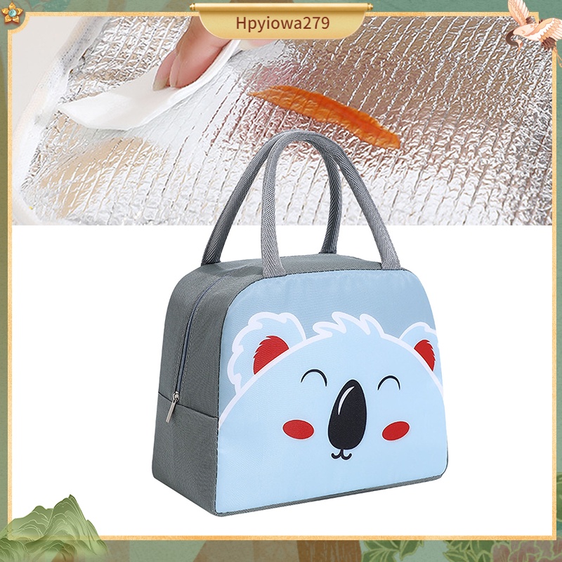 Có thể bán buôn Túi Đựng Đồ Ăn Trưa Kích Thước Phổ Thông Phong Cách Hoạt Hình Chất Liệu Vải Oxford Tay Cầm Mềm Mại Nhiệt Cho Bé Gái Nữ Ilikebag Hàng giao ngay