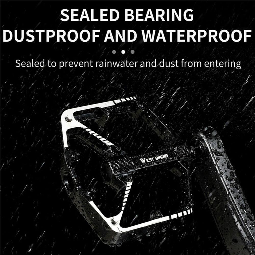 1 Cặp Bàn Đạp Xe Đạp Leo Núi Chịu Lực Cao Chống Trượt 9 / 16 "Bằng Hợp Kim Nhôm