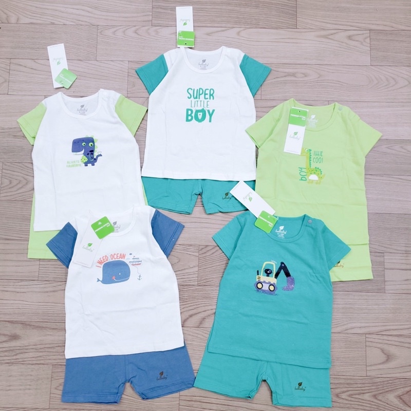 Bộ Cộc tay cotton Bé Trai/ bé gái Lullaby 2023 (Sz 9m-4y)