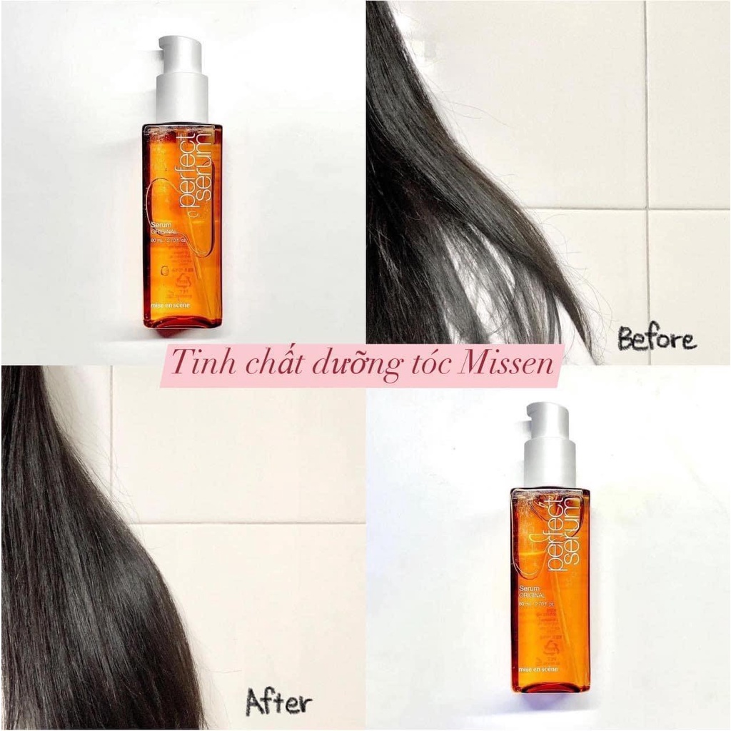 🌟AUTH Mẫu mới Dưỡng tóc Miseen Scene Perfect Serum 80ml