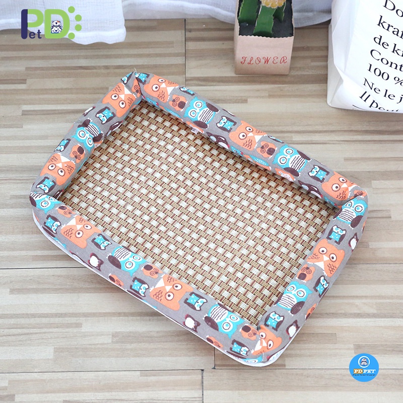 Đệm cho thú cưng, chó mèo chiếu điều hòa - Ổ nằm cho chó mèo hình chữ nhật nhiều màu, dễ dàng làm sạch [PD PET]