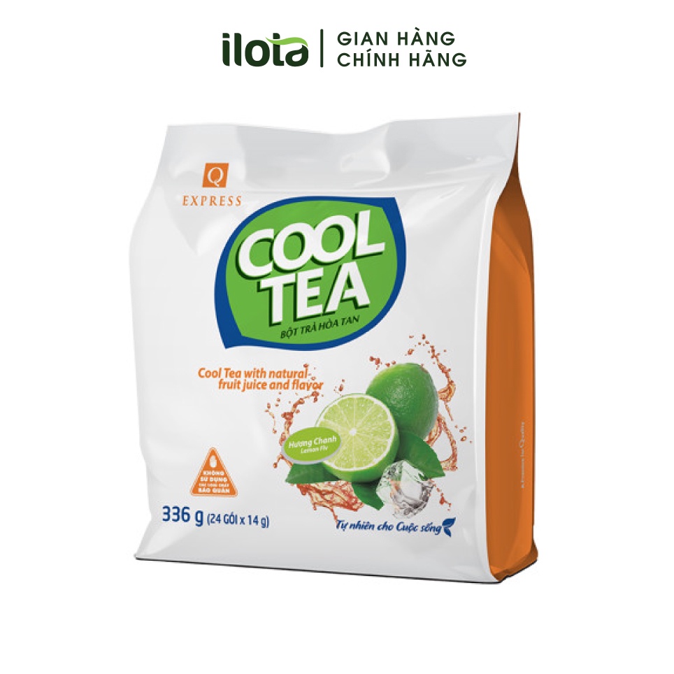 Trà chanh Hoà tan Trần Quang Cooltea (Bịch 24 gói x 14gr)