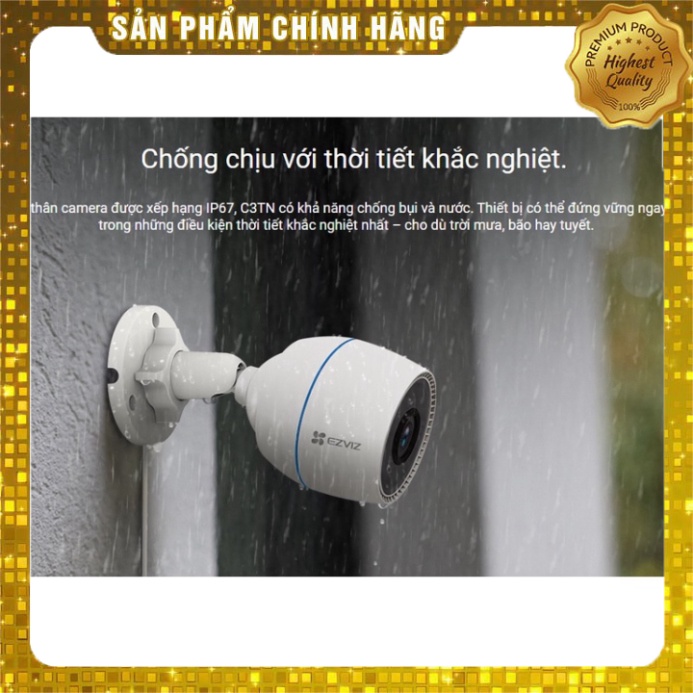 Camera IP Wifi ngoài cộng đồng thông thái EZVIZ C3WN C3W C3X C3N CV310 C3TN Full HD 1080p 2MP [Chính