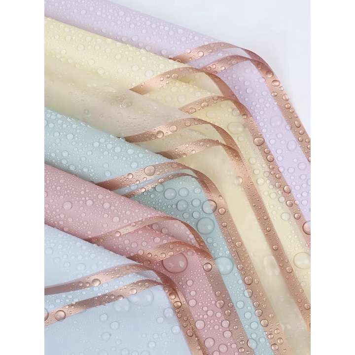 Giấy gói hoa viền đồng bóng mờ