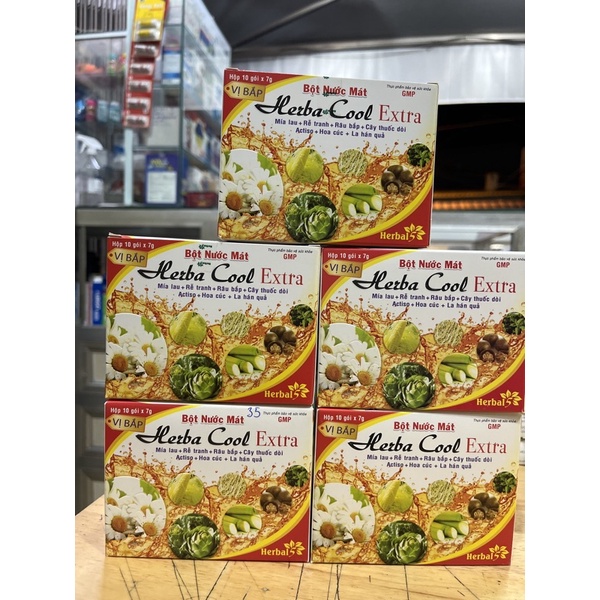 ✅ Bột nước mát/ bột thanh nhiệt Herba cool / Herbacool Mía lau râu bắp