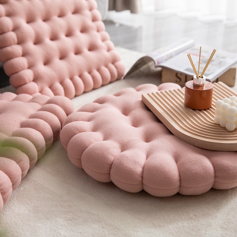 Đệm ngồi bệt hình bánh quy IGUN BEDDING hình vuông và hình tròn