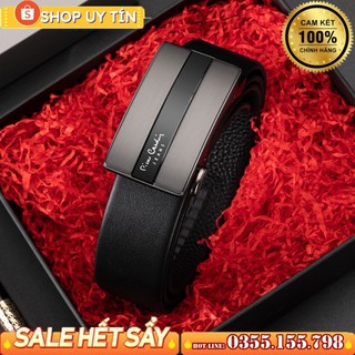 Thắt lưng pierre cardin mặt nhám, dây da bò 31