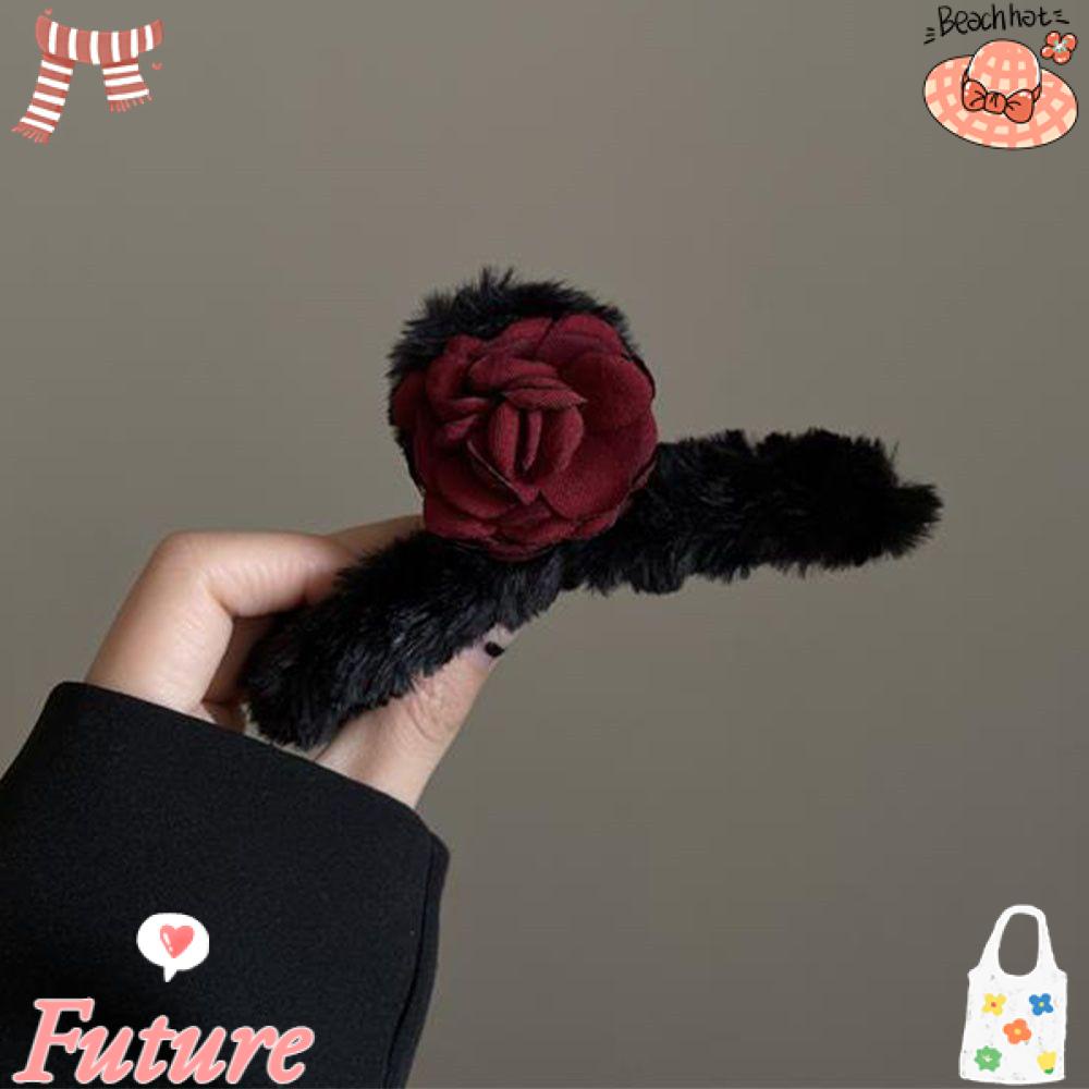 Kẹp Càng Cua Phối Lông Xù Xinh Xắn Thời Trang Cho Nữ