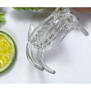 Kẹp tóc gấp tóc 3 răng 5 răng màu trắng - 35TRANG