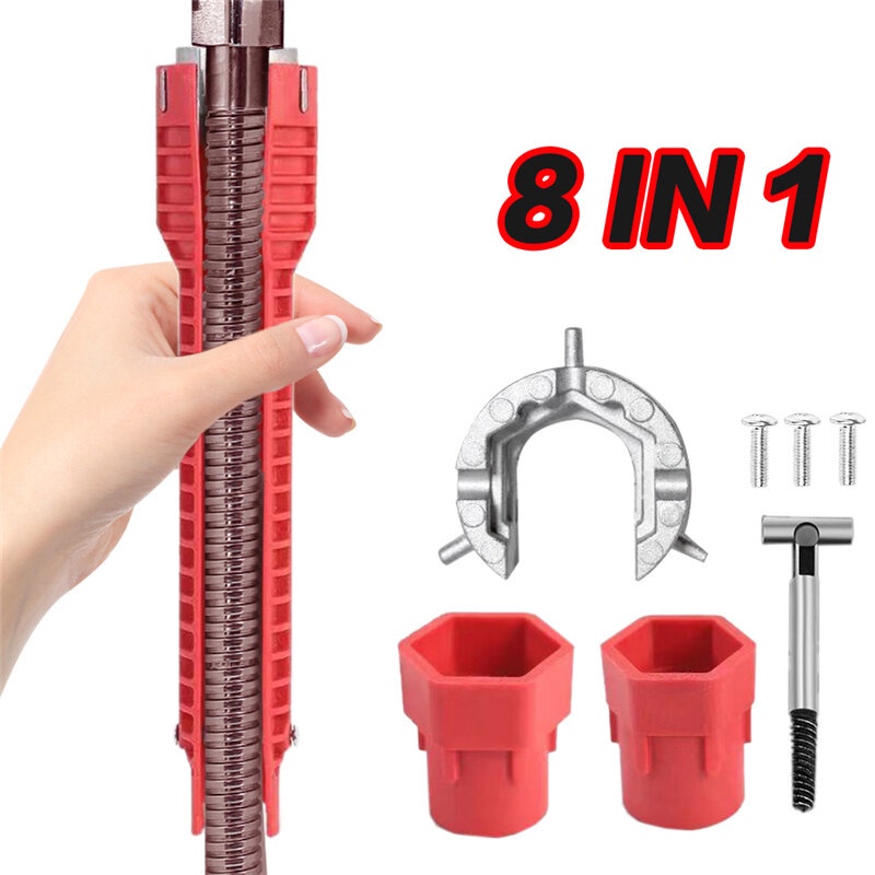 Cờ Lê Ma Thuật Đa Năng 8 Trong 1 Mới Dụng Cụ Ống Nước Bồn Rửa Cờ Lê Đa Năng 8 Trong 1 Mới