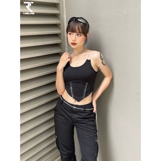 Áo ba lỗ nữ tank top croptop nữ thiết kế bó sát chất thun tăm 100% cotton cao cấp TR Design