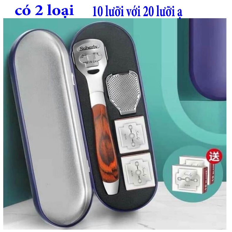 Chà gót chân inox 20 lưỡi, Chà gót chân 20 lưỡi, Dụng cụ chà gót chân 20 lưỡi, Máy chà gót chân