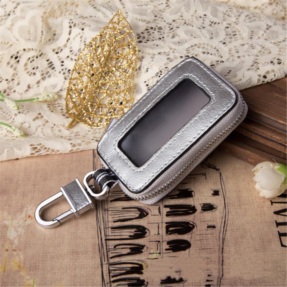 Vỏ Bảo Vệ Chìa Khóa Xe Hơi Trong Suốt Có Khóa Kéo Tiện Dụng Ốp