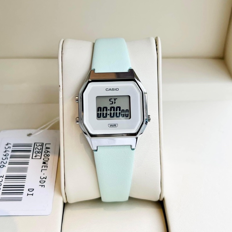 Đồng hồ casio nữ LA-680WEL dây da mang cực mềm tay