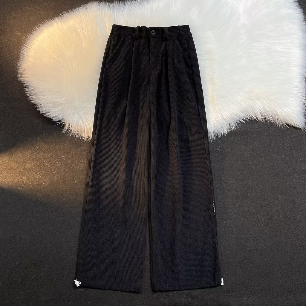 Quần Thể Thao Lưng Thun Bằng Lông Cừu Dày Dặn Phong Cách hip hop Đường Phố Nhật Bản Cho Nam