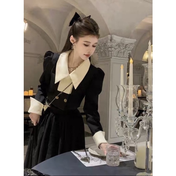 SET TIỂU THƯ ĐEN PHỐI TAY TRẮNG
