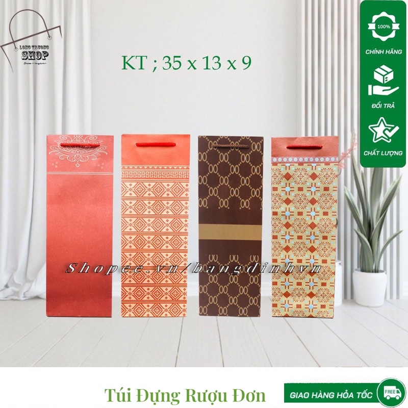 10 Túi giấy đựng rượu - Túi đựng rượu vang