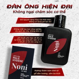 Dung dịch vệ sinh cho Nam giới, Noni Vip Men, thành phần thảo mộc an toàn cho da