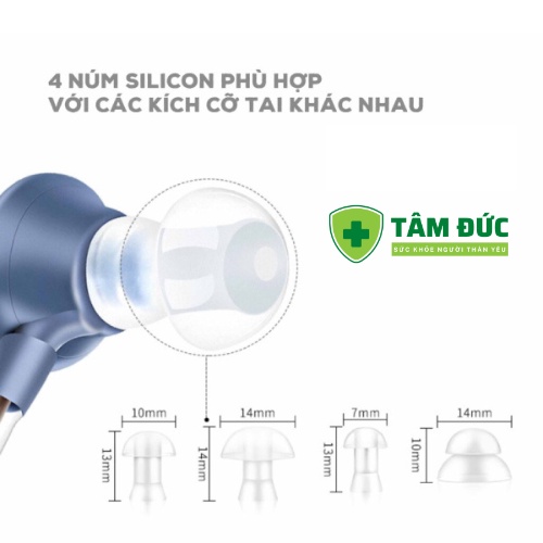 Máy trợ thính đeo vành tai VHP-1204, tai nghe trợ thính không dây cho người già mã hóa âm thanh lọc tiếng ồn