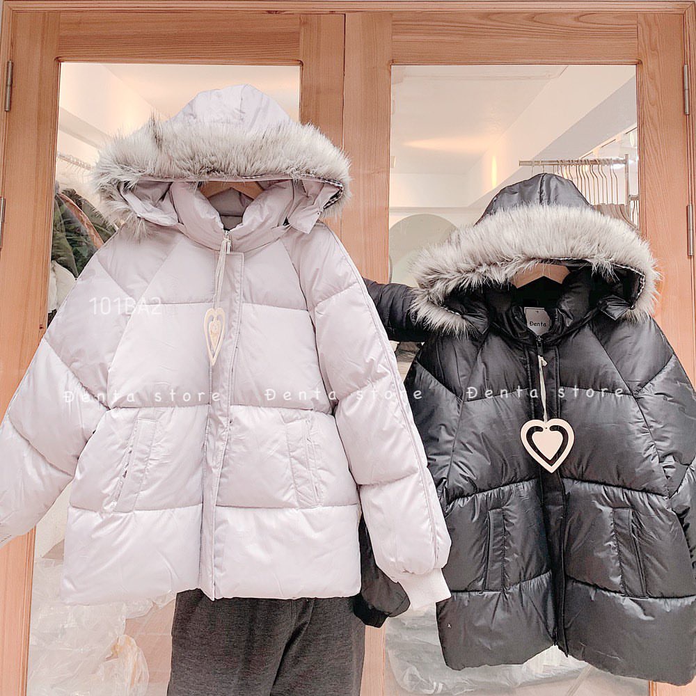 Áo khoác phao nữ có mũ, Áo phao béo đại hàn ulzzang dáng rộng nhiều màu hàng có sẵn CÓ BIGSIZE