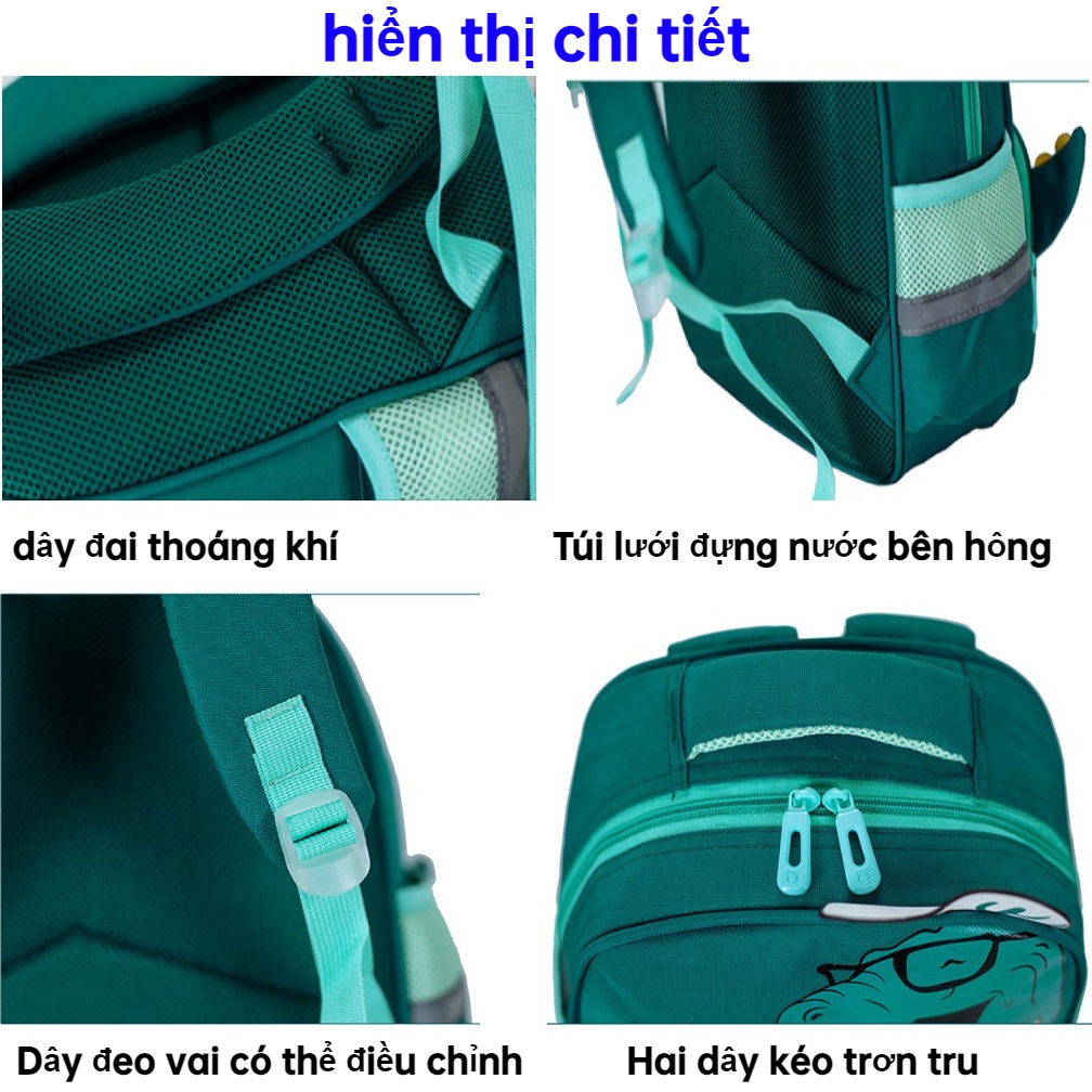 Ba Lô Đi Học Họa Tiết Khủng Long Hoạt Hình Đáng Yêu Cho Bé 5-10 Tuổi balo khủng long cho bé ba lô balo cho bé mẫu giáo balo balo khủng long cho bé