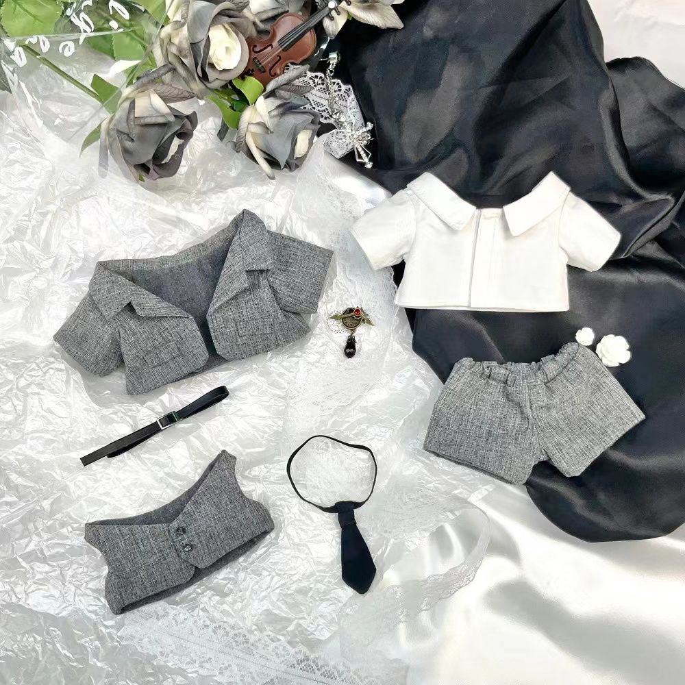 Áo Khoác Vest Vải Cotton 20cm Xinh Xắn Cho Búp Bê