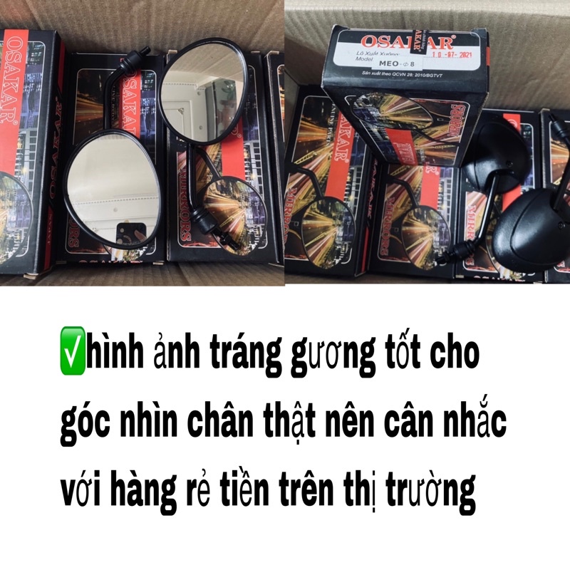 Gương xe đạp điện xmen vinfast vespa gogo mini 133s, gương chiếu hậu xe máy đạp điện siêu đẹp thời trang