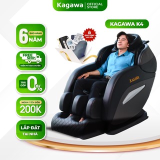 Ghế massage trị liệu toàn thân KAGAWA K4 giúp mát xa, thư giãn,công nghệ túi khí nhiệt hồng ngoại cao cấp