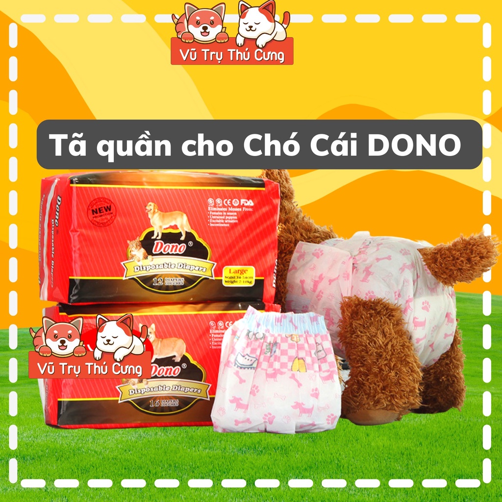 Tã bỉm cho Chó cái DONO nhiều Size, thấm hút tốt