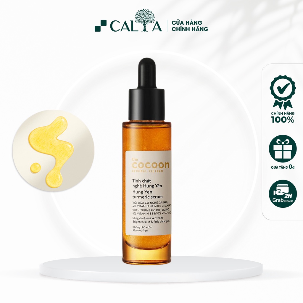 Serum Cocoon Tinh Chất Nghệ Hưng Yên Sáng Da, Mờ Thâm, Chống Lão Hóa - Cocoon Hung Yen Turmeric Serum 30ml